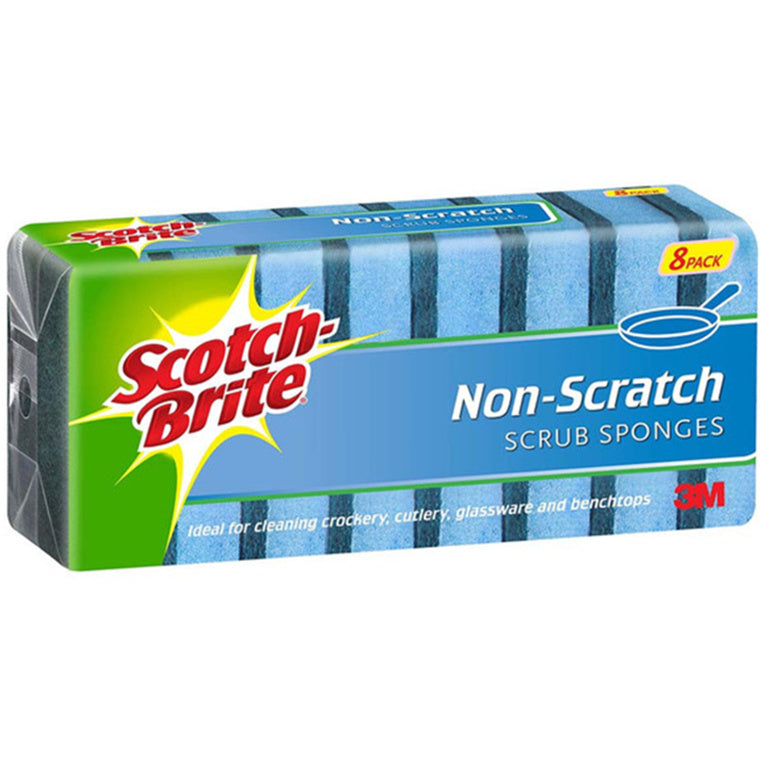 7011388790 - Scotch-Brite Non-Scratch Scrub Sponge, Pack of 8