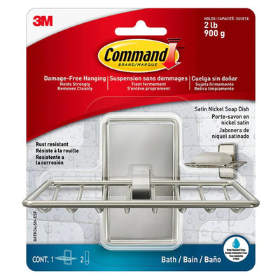7100260931 - Command Soap Dish BATH34-SN-ES Satin Nickel
