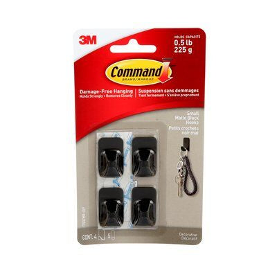 3M  70009107957  Command Hook - Matte Black