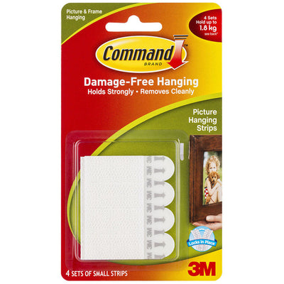7100334174 - Command Bildaufhänger, klein, weiß, 4er-Pack (17202)