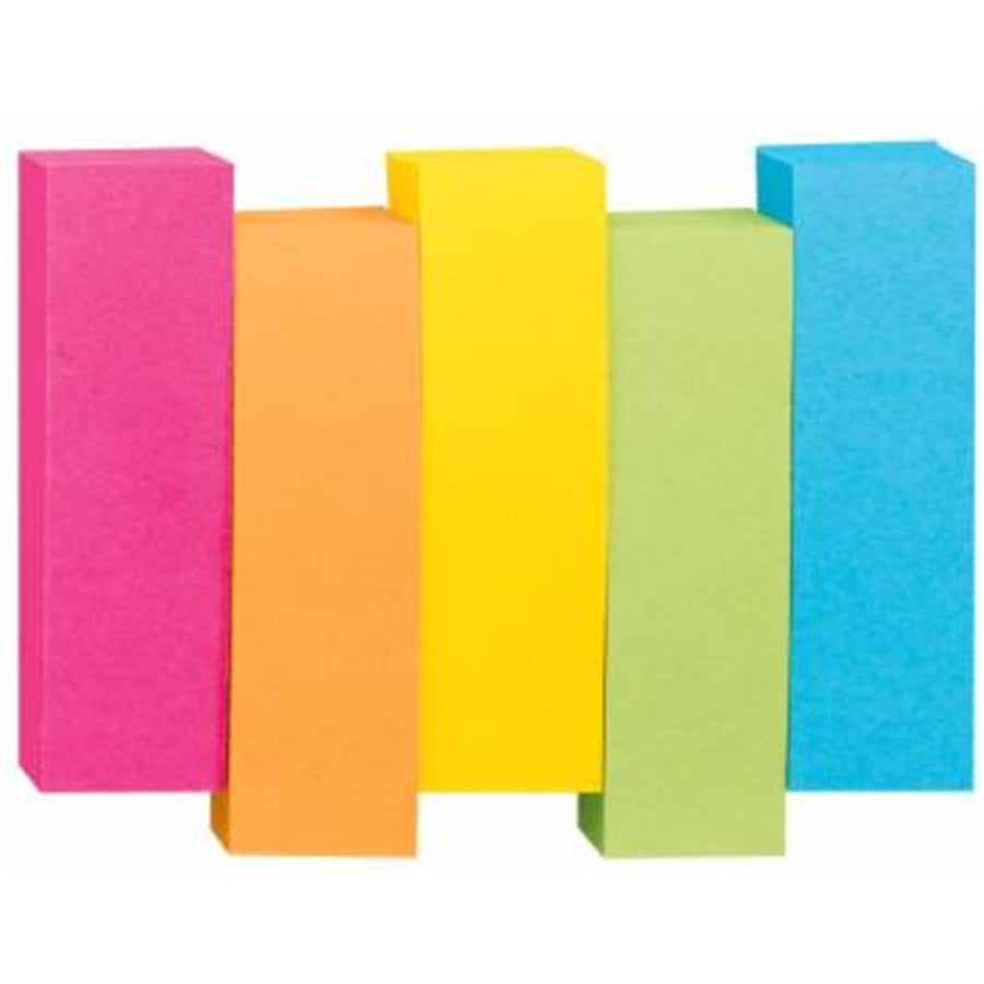 7012610404 - Post-it Page Markers 670-5ASST 15x50mm Assorted, Pack of 5