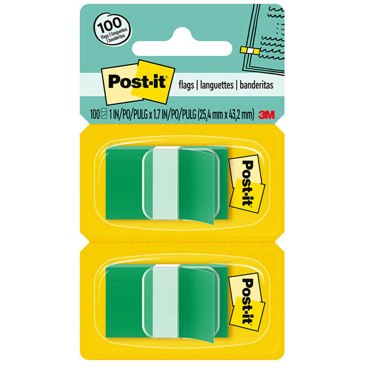 7000052454 - Post-it Flags 680-GN2 25x43mm Green, Pack of 2