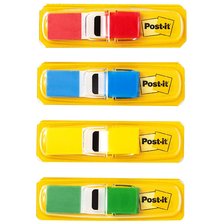 7000144922 - Post-it Flags 683-4 12x43mm Primary, Pack of 4