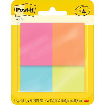 Post-it Notes 653-4AF 38x50mm Poptimistic, Pack of 4