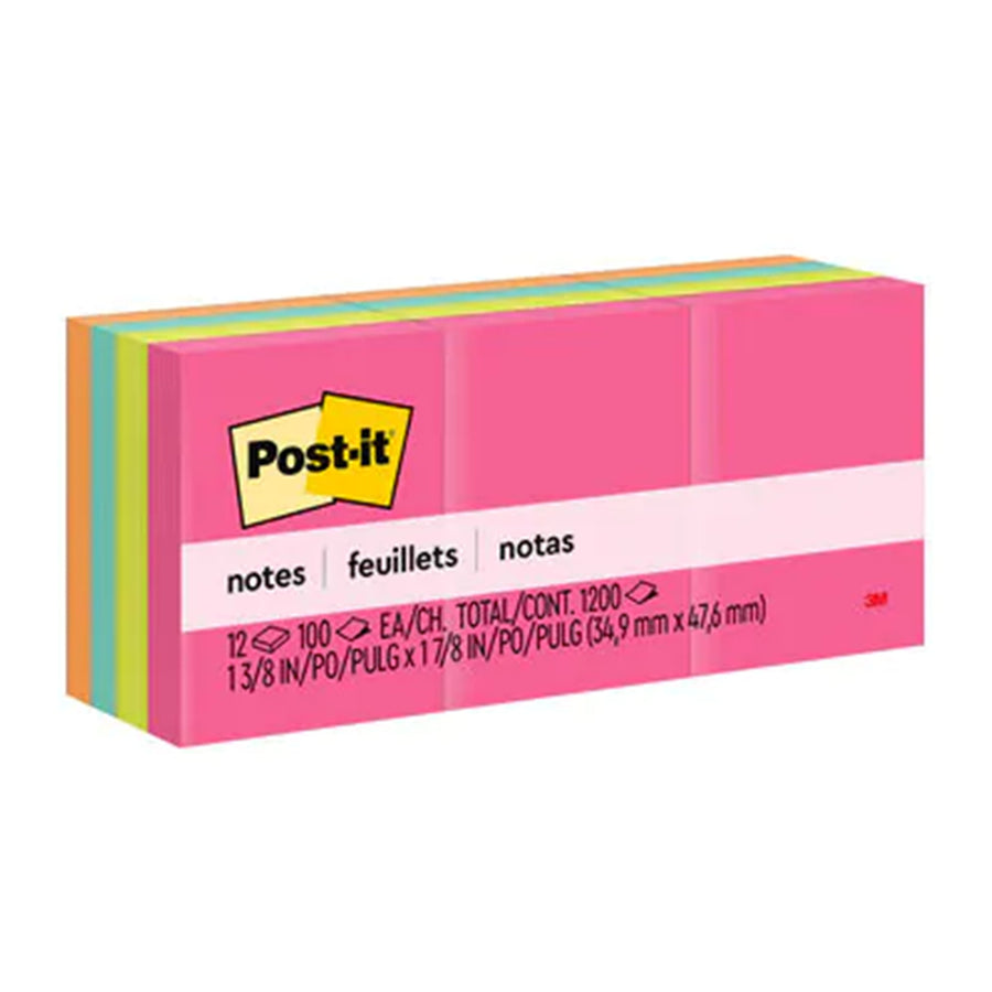 7012610427 - Post-it Notes 653-AN 35x48mm Poptimistic, Pack of 12