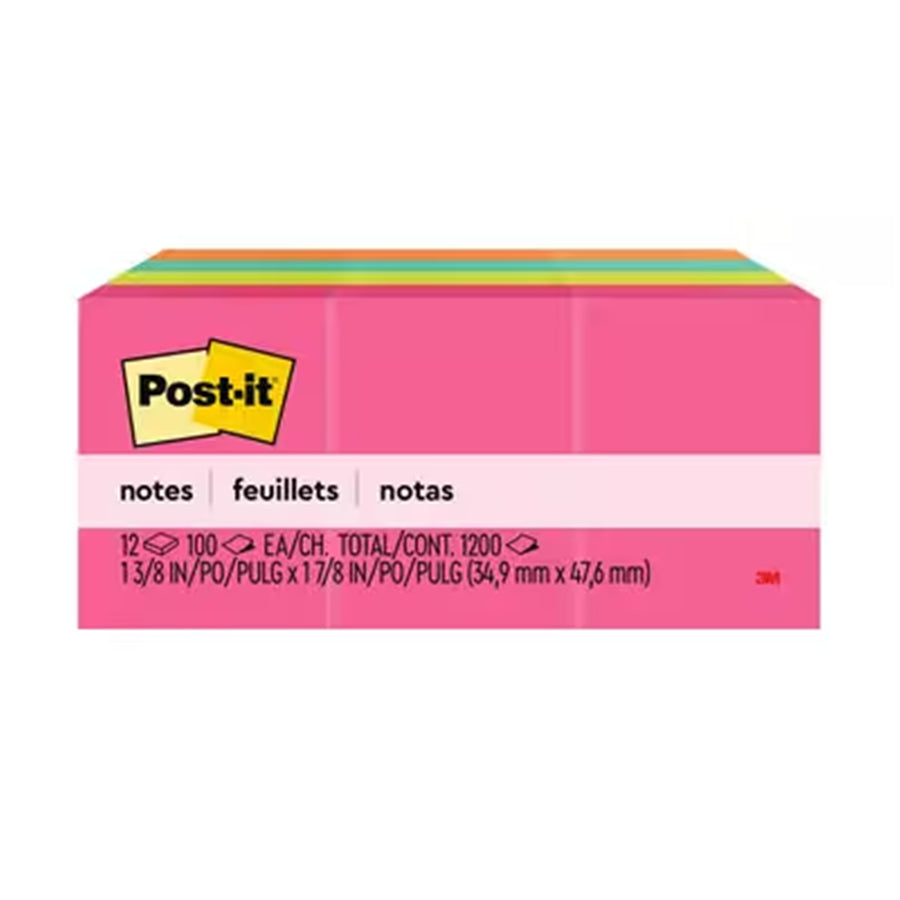 7012610427 - Post-it Notes 653-AN 35x48mm Poptimistic, Pack of 12