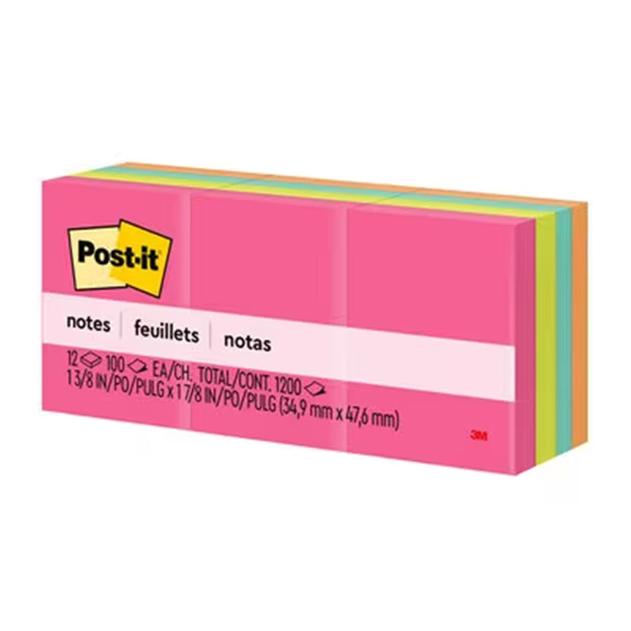 7012610427 - Post-it Notes 653-AN 35x48mm Poptimistic, Pack of 12