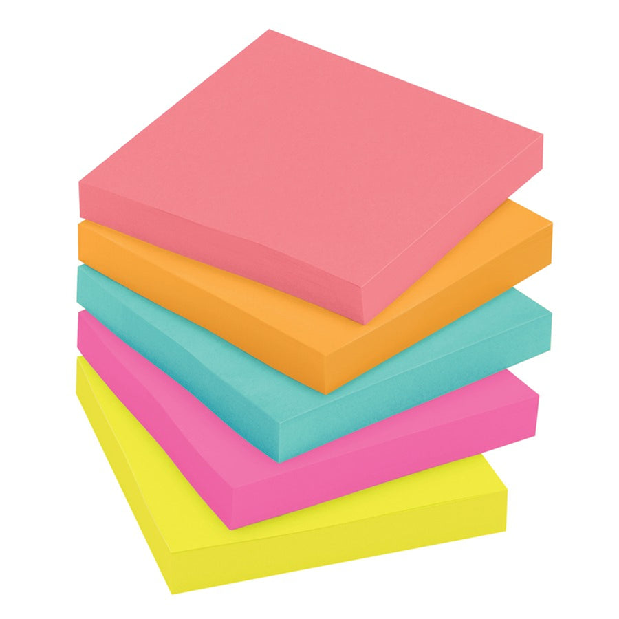 7100260001 - Post-it Notes 654-5AN 76x76mm Poptimistic, Pack of 5