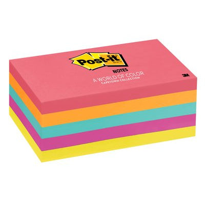 7012610430 - Post-it Notes 655-5PK 76x127mm Poptimistic, Pack of 5