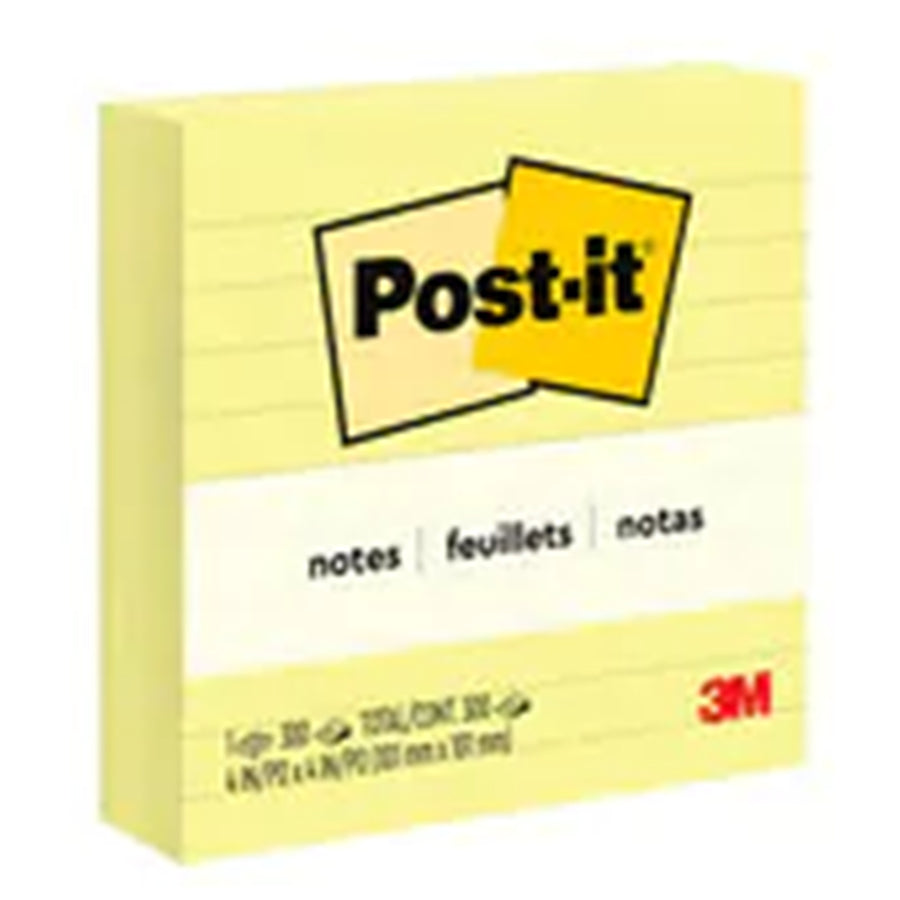 Post-it Lined Notes 675-YL 101x101mm Yellow 300sh