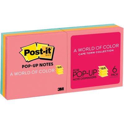 7100283424 - Post-it Pop Up Notes R330-AN 76x76mm Poptimistic, 6er Pack