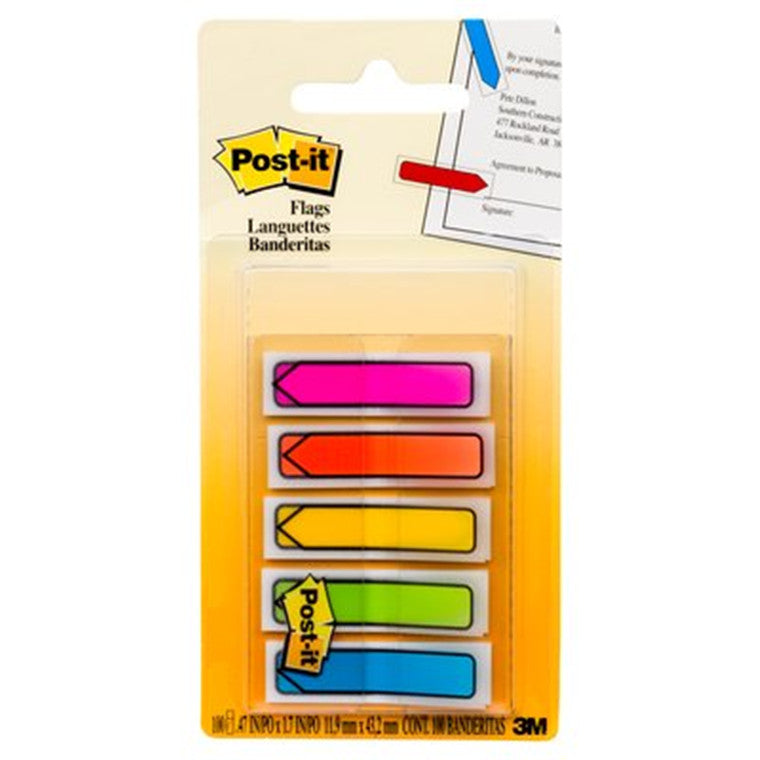 7000029921 - Post-it Arrow Flags 684-ARR2 12x43mm Bright, Pack of 5