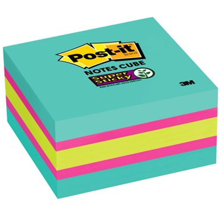 7012610273 - Post-it Super Sticky Memo Cube 2027-SSAFG 76x76mm 360sh