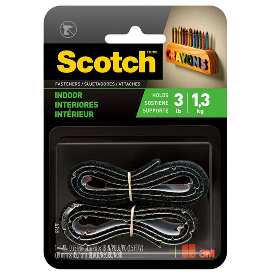70006959921 - Scotch Fastener Indoor RF4711 12.7mmx4.57m Black