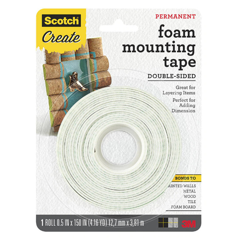 7010336421 - Scotch 4013-CFT Craft Mounting Tape 12.7mm x 3.81m