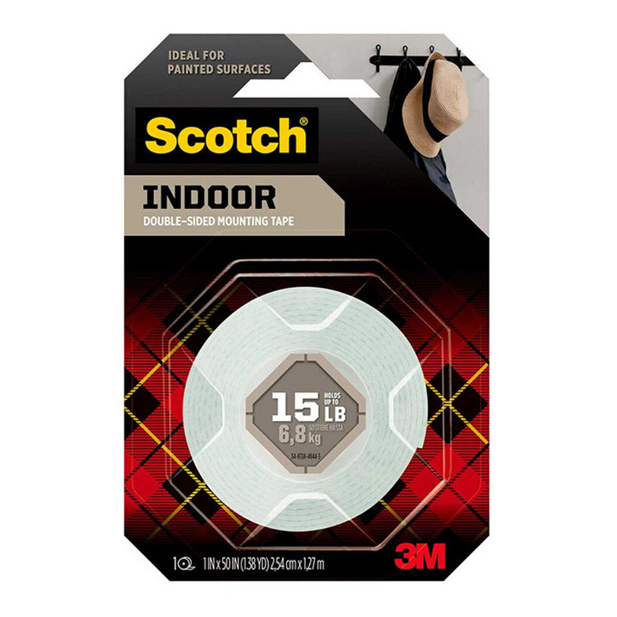 7100241763 - Scotch Indoor Double-Sided Mounting Tape 114S 25.4mmx1.27m