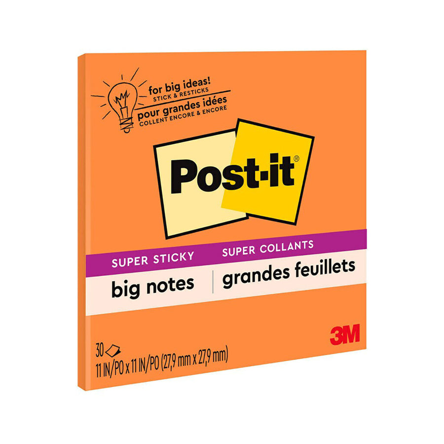 7100159755 - Post-it Super Sticky Big Notes BN11 Orange 279x279mm 30sh