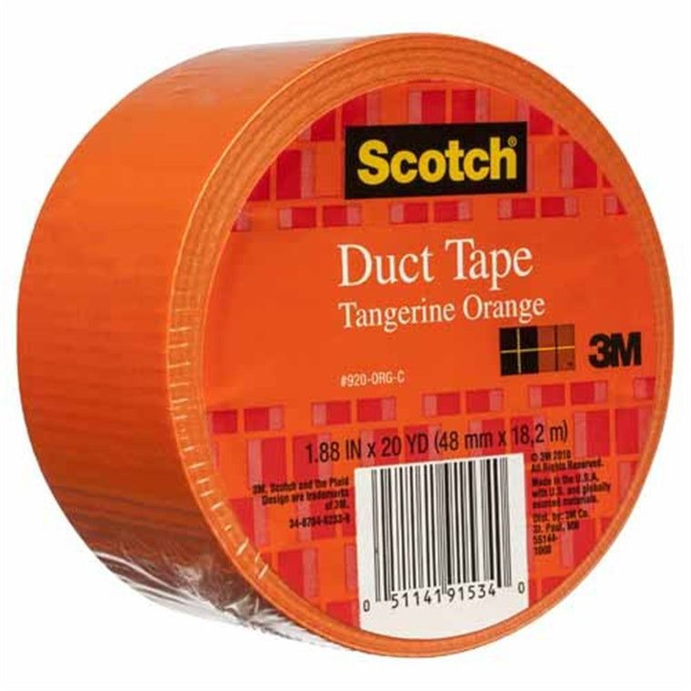 7100166642 - Scotch Duct Tape 920-ORG 48mm x 18.2m Tangerine Orange