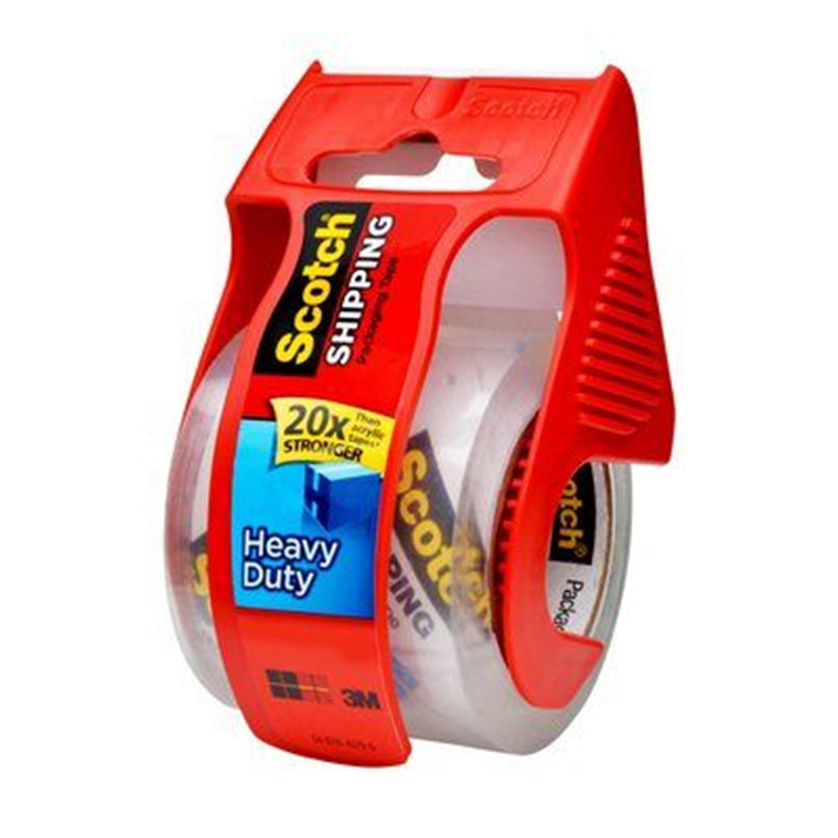 7100155399 - Scotch Heavy Duty 142 Shipping Tape 50.8mm x 20m Clear on Dispenser