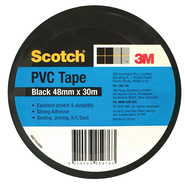 7012874875 - Scotch PVC Tape 944B Black 48mm x 30m