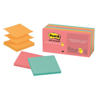7100050922 - Post-it Pop Up Notes R330-12AN 76x76mm Poptimistic, Pack of 12