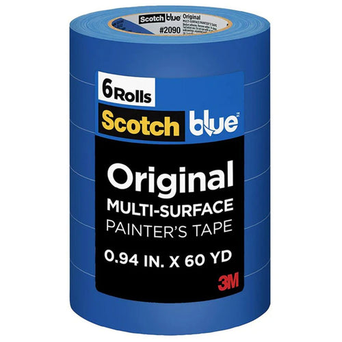 ScotchBlue Painter's Tape 2090-24P6 Original 24mm x 55m, Pack of 6