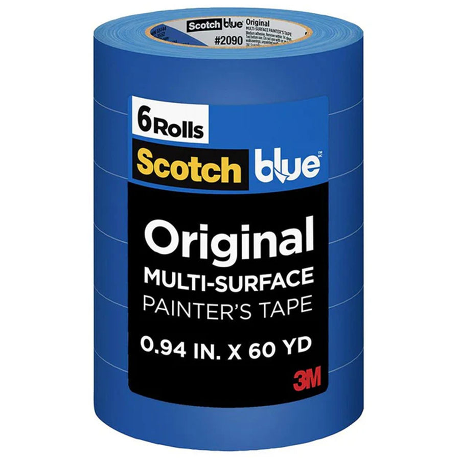 ScotchBlue Painter's Tape 2090-24P6 Original 24mm x 55m, Pack of 6