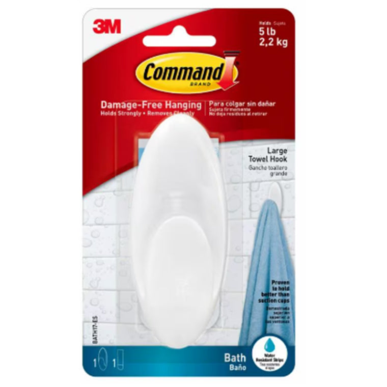 7000144760 - Command Towel Hook BATH17-ES Large Frosted