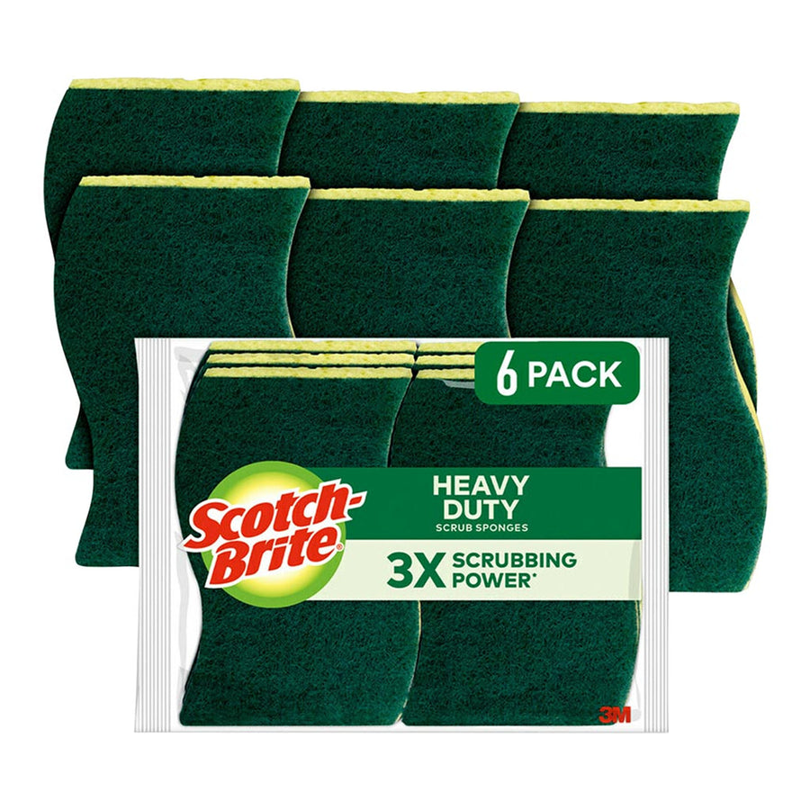7100333717 - Scotch-Brite Heavy Duty Scrub Sponge 426, Pack of 6