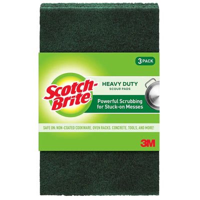 Scotch-Brite Heavy Duty Scouring Pad, Pack of 3
