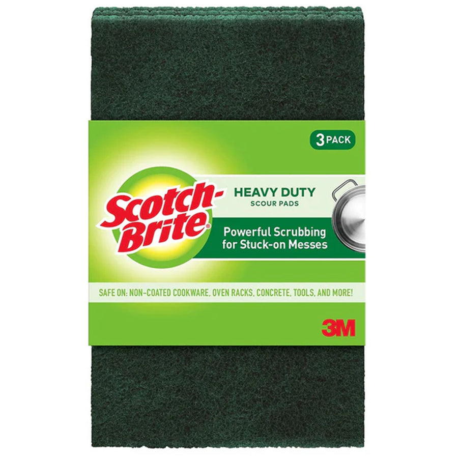 7100334771 - Scotch-Brite Heavy Duty Scouring Pad, Pack of 3