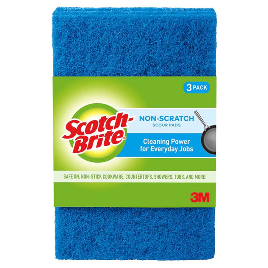 7100334111 - Scotch-Brite Non-Scratch Scouring Pad, Pack of 3