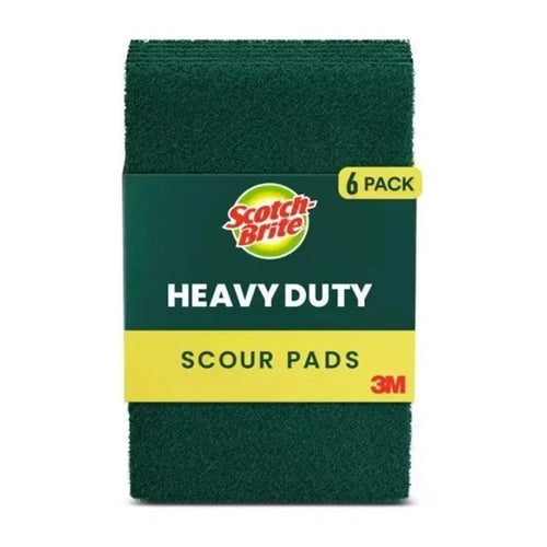 Scotch-Brite Heavy Duty Scouring Pad, Pack of 6