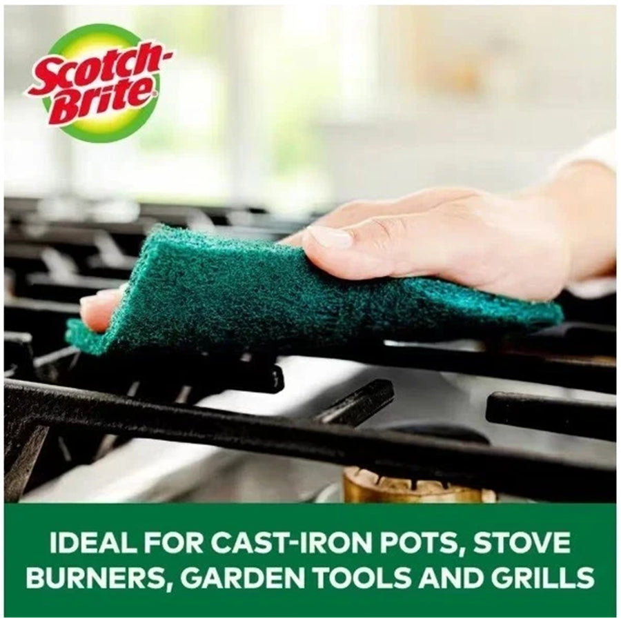 3M 11327 Scotch-Brite Heavy Duty Scouring Pad, Pack of 6