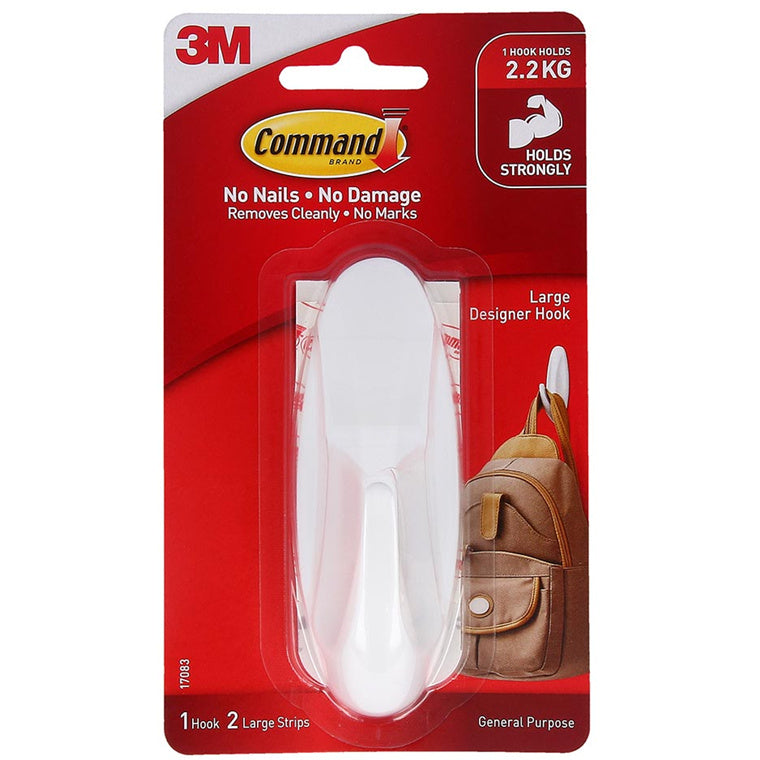 7100341137 - Command Hook 17083 Large White Designer