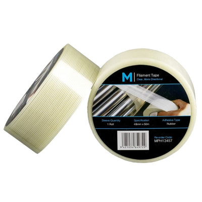 Matthews  MPH13457  Mono Directional Filament Tape - Clear