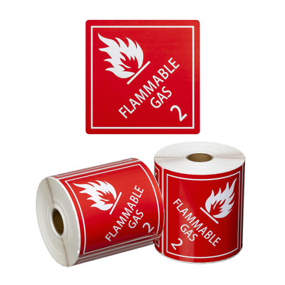 Matthews    DG Label Flammable Gas 2.1 - Red / White