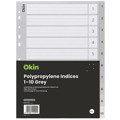 IF653 - Okin PP Indices 1-10 Grey