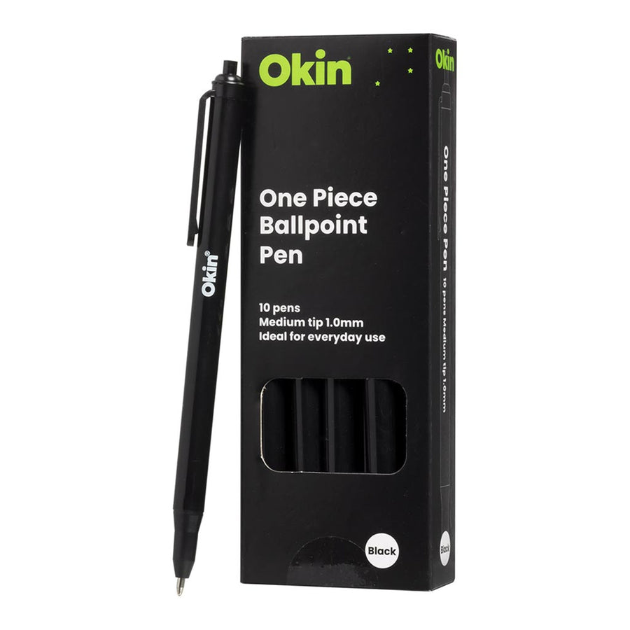 IBP1PBLK - Okin One Piece Ballpoint Pen Black