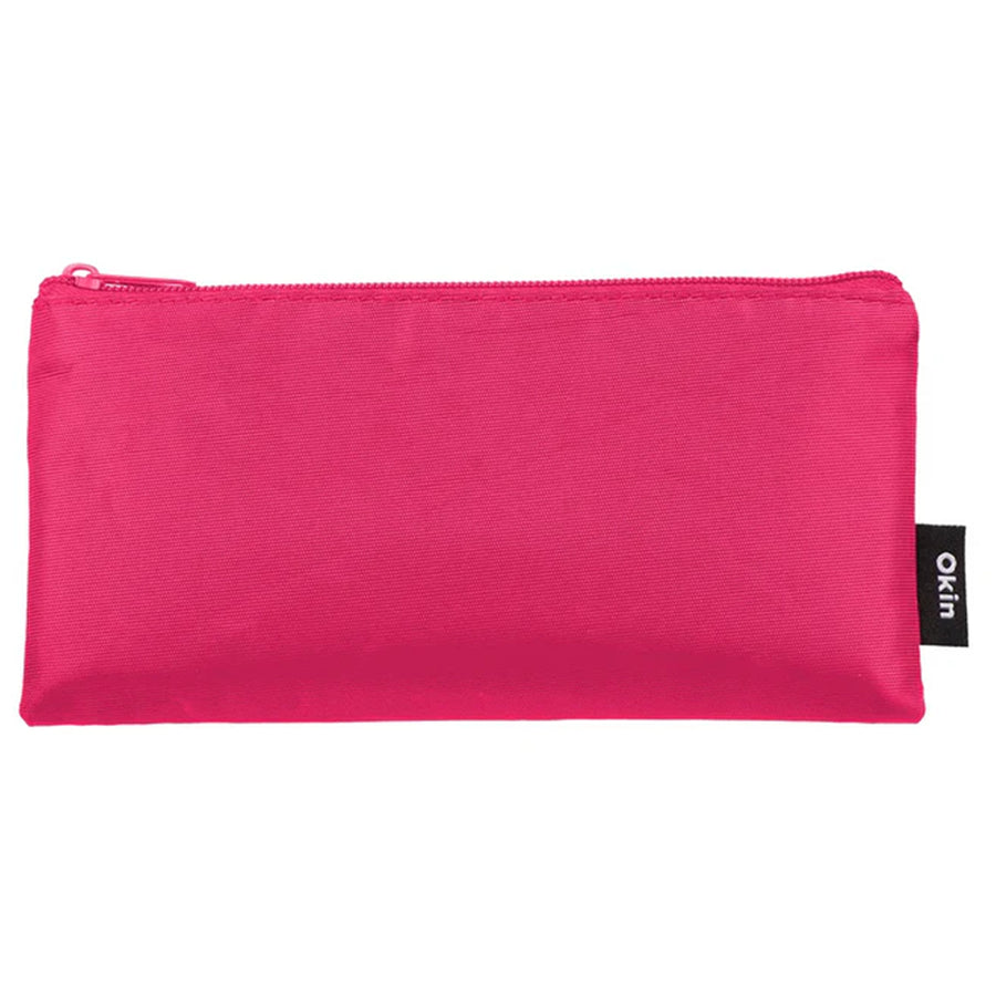 PC-FLATPK - Okin Pencil Case Flat Pink 21x11cm