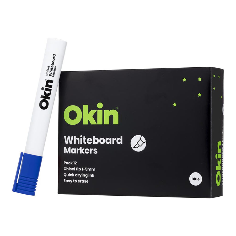 IWMCBLUE - Okin Whiteboard Marker Chisel Tip Blue