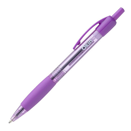 IBPRGPUR - Okin Ballpoint Retractable Pen with Grip Purple