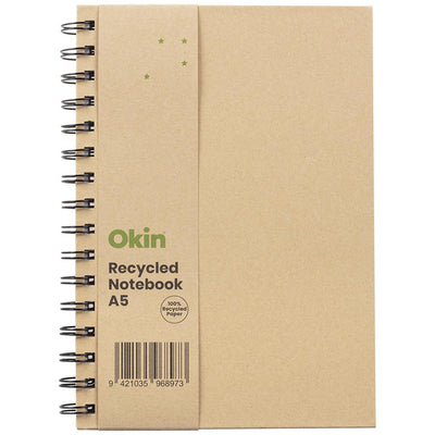 ISNBHCEA5 - Okin Eco Spiral Hardcover Notebook A5