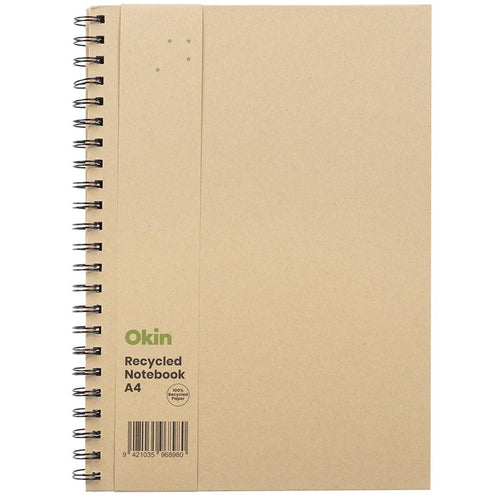 ISNBHCEA4 - Okin Eco Spiral Hardcover Notebook A4