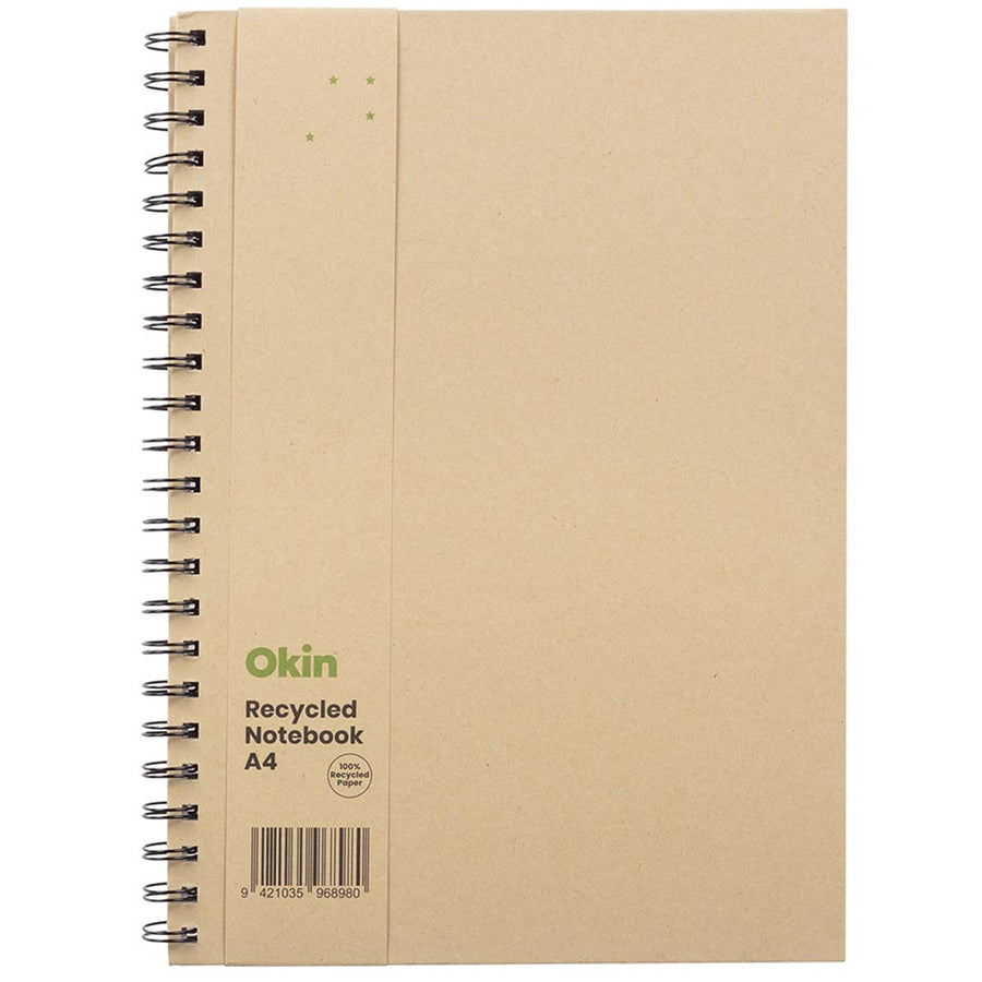 ISNBHCEA4 - Okin Eco Spiral Hardcover Notebook A4