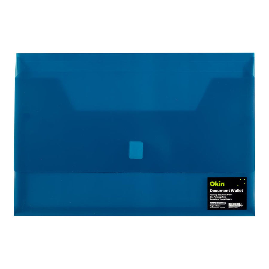 DW330BE - Okin Dokumentenmappe FC Klettverschluss Blau