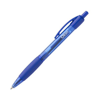 IBPRGBLUE - Okin Ballpoint Retractable Pen with Grip Blue