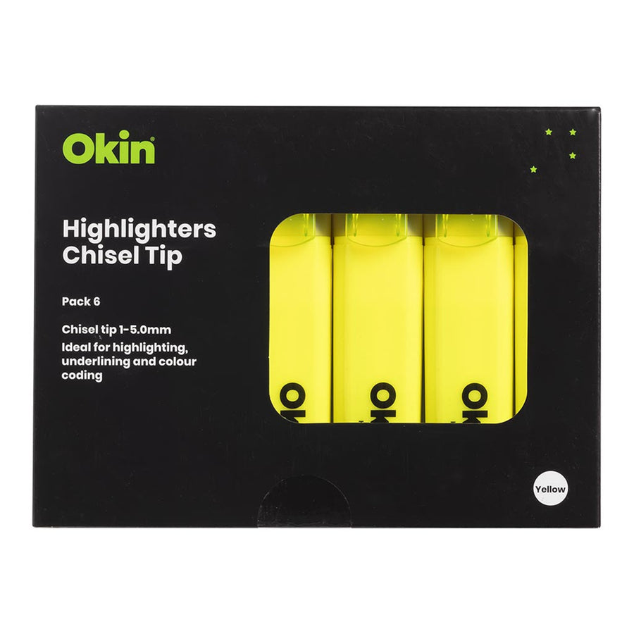 Okin IHLYELL Okin Textmarker Keilspitze Gelb