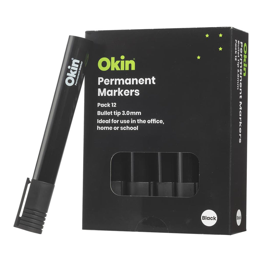 IPMBLK - Okin Permanent Marker Bullet Tip Black