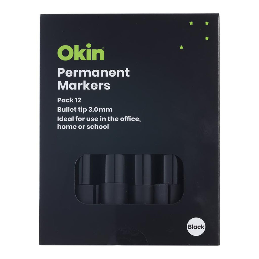 IPMBLK - Okin Permanent Marker Bullet Tip Black